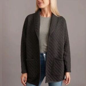 Marine Layer Charcoal Quilted Jacket